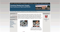 Desktop Screenshot of carolinarestaurantsupply.com